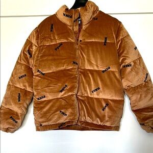 Pink Logo Puffer Jacket